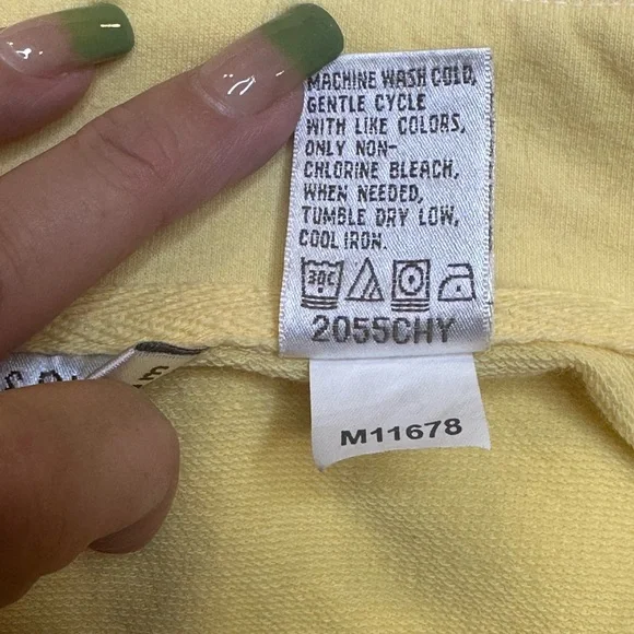 Draper’s & Damon’s Petites Yellow Lounge Set PL PXS Zip Jacket Pants Cotton Blen - Picture 8 of 14